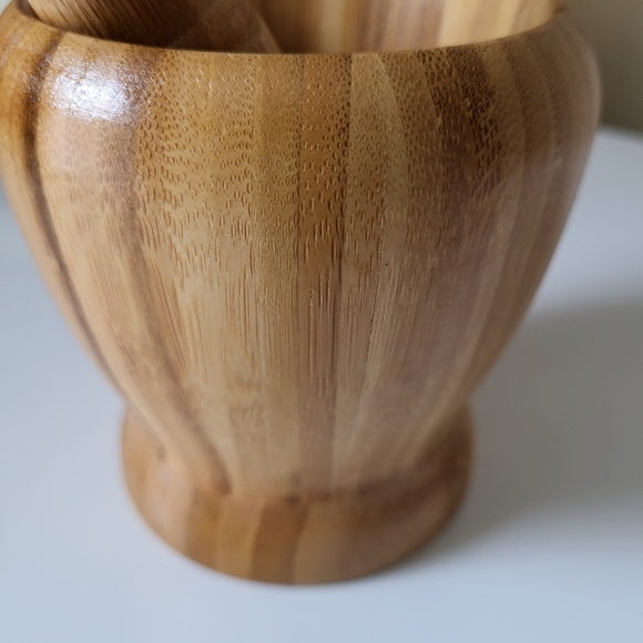 Lightweight Bamboo Wooden Mortar and Pestle - Picture 4 of 15